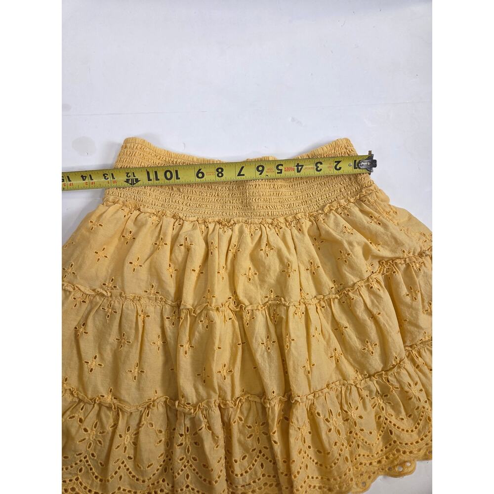 American Eagle outfitters Eyelet Ruffle Mini Skirt Size; S - Picture 3 of 7